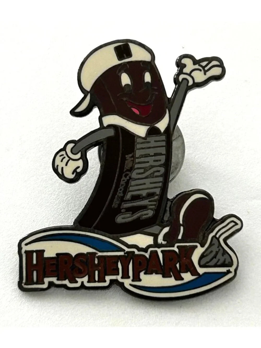 Hersheypark Pin Chocolate Hershey Bar Mascot Enamel Lapel